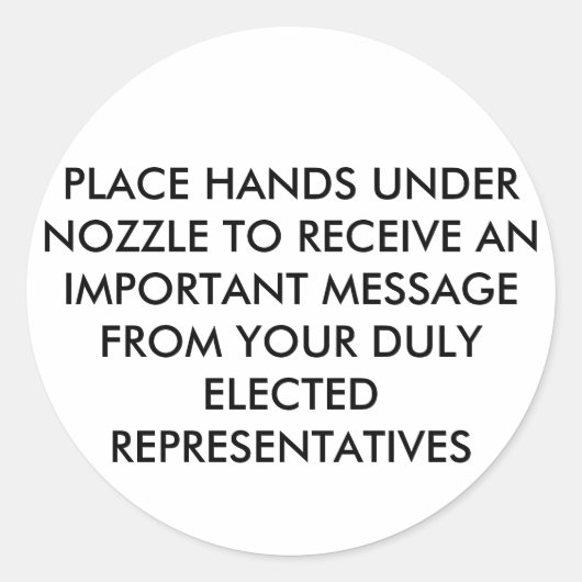 HETE-LUCHT HAND-DROGER STICKERS (Voorkant)