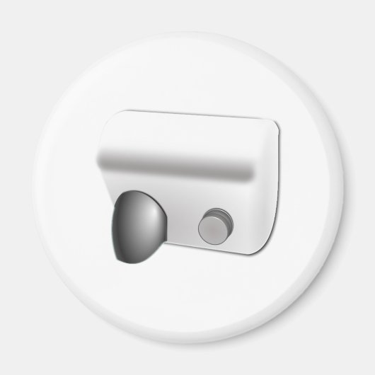 Hete lucht handdroger magneet (Voorkant)