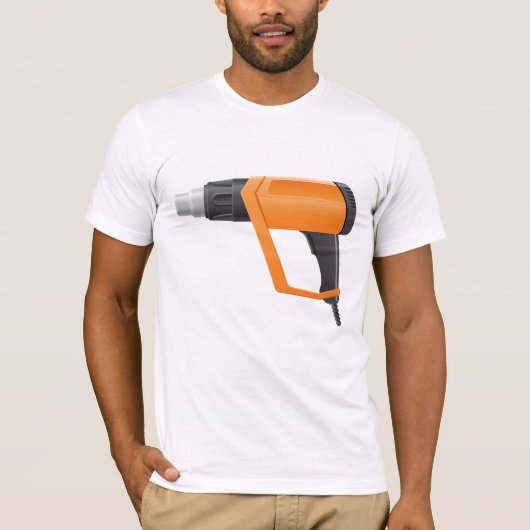 Hete lucht Pistool Mannen T-shirt (Voorkant)