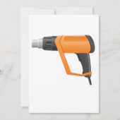 Hete lucht Pistool uitnodigingen (Voorkant)