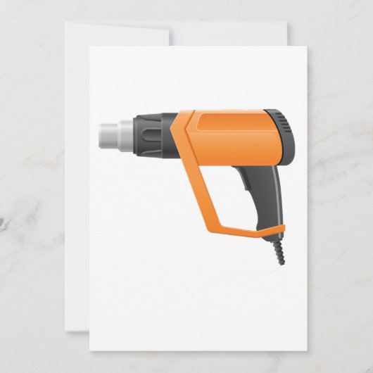 Hete lucht Pistool uitnodigingen (Voorkant)