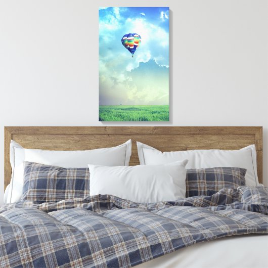 Hete Luchtballon 13 Uitgerekte Canvasdruk Canvas Afdruk (Insitu (Slaapkamer))