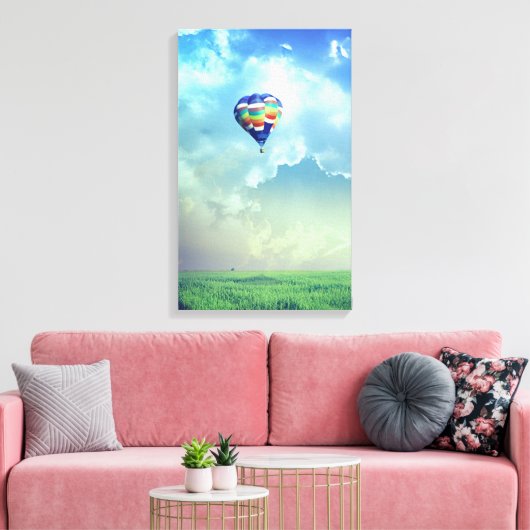 Hete Luchtballon 13 Uitgerekte Canvasdruk Canvas Afdruk (Insitu (Woonkamer))