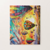 Hete Luchtballon 1 Fotopuzzels Internet Jigsaw Legpuzzel (Verticaal)