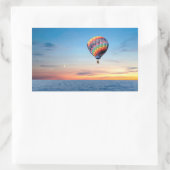 Hete Luchtballon afbeelding voor Rechthoek Sticker (Tas)