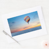 Hete Luchtballon afbeelding voor Rechthoek Sticker (Envelop)