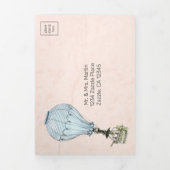 hete luchtballon Alles in één bruiloft Drieluik Uitnodiging (Cover)