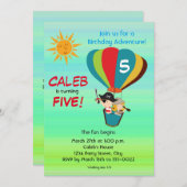  Hete Luchtballon Avontuur Kinderen Verjaardag Kaart (Voorkant / Achterkant)