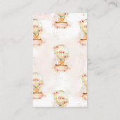 Hete Luchtballon Baby Dieren Douche Breng een Boek Informatiekaartje (Achterkant)