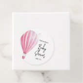 Hete luchtballon - baby shower bedankjes labels (In situ)