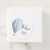 Hete luchtballon - baby shower dank u bedankjes labels (In situ)