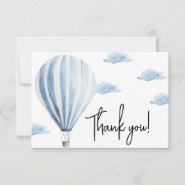 Hete luchtballon baby shower dank u bedankkaart