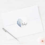 Hete luchtballon baby shower dank u ronde sticker (Envelop)