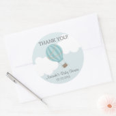 Hete Luchtballon Baby shower Dank u Stickers (Envelop)