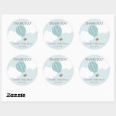 Hete Luchtballon Baby shower Dank u Stickers (Vel)