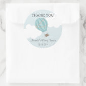 Hete Luchtballon Baby shower Dank u Stickers (Tas)