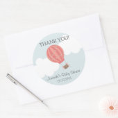 Hete Luchtballon Baby shower Dank u Stickers (Envelop)