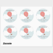 Hete Luchtballon Baby shower Dank u Stickers (Vel)