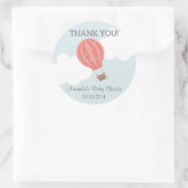 Hete Luchtballon Baby shower Dank u Stickers (Tas)