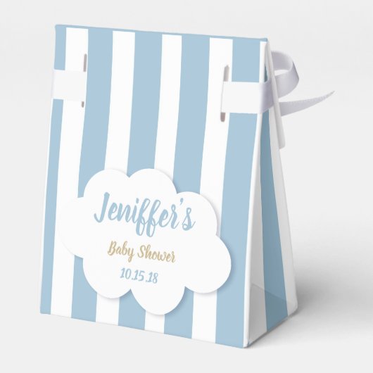 Hete Luchtballon Baby shower Favor Box Bedankdoosjes (Achterkant)