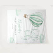 Hete Luchtballon Baby shower Foto Achtergrond Wandkleed (Voorkant (horizontaal))