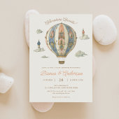  Hete Luchtballon Baby shower Invitation 2 Kaart