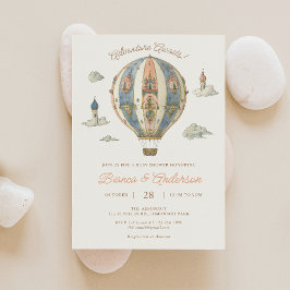  Hete Luchtballon Baby shower Invitation 2 Kaart