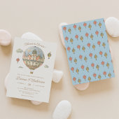  Hete Luchtballon Baby shower Invitation Kaart