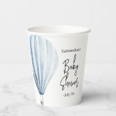 Hete luchtballon - baby shower papieren bekers (Achterkant)