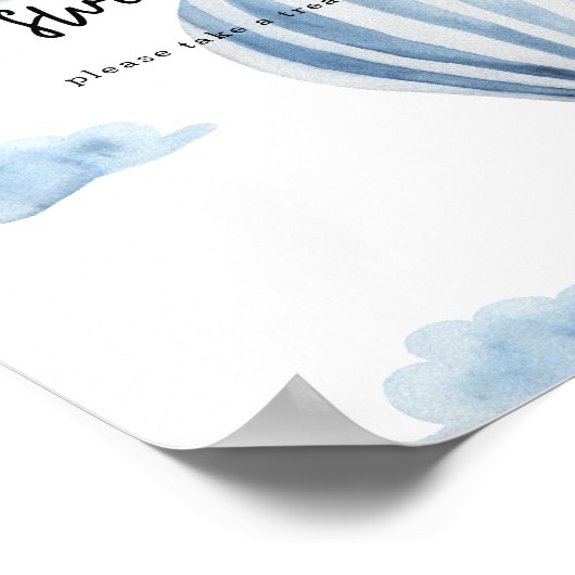 Hete luchtballon - Baby's zijn zoet Poster (Hoek)