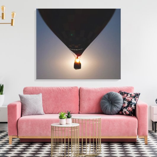 Hete Luchtballon, Ballonfeest, Olathe, Kansas, Zon Canvas Afdruk (Insitu (Woonkamer))