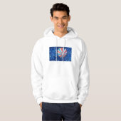 Hete Luchtballon Blauwe Lucht Hoodie (Voorkant volledig)