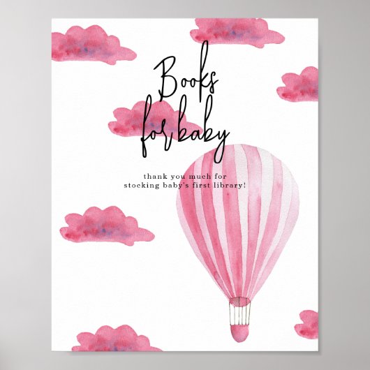 Hete luchtballon - Boeken voor baby Poster (Voorkant)
