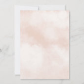 Hete Luchtballon Boho Roze Baby shower Kaart (Achterkant)