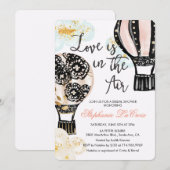 Hete Luchtballon Bridal Douche Uitnodiging (Voorkant / Achterkant)