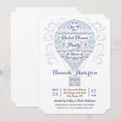 Hete Luchtballon Bruids Douche Uitnodiging II (Voorkant / Achterkant)