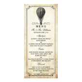  Hete Luchtballon Bruiloft Menu (Voorkant)
