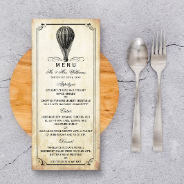 Hete Luchtballon Bruiloft Menu