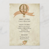 Hete Luchtballon Bruiloft Menu (Voorkant)