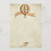 Hete Luchtballon Bruiloft Menu (Achterkant)