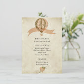 Hete Luchtballon Bruiloft Menu (Staand voorkant)