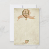  Hete Luchtballon Bruiloft Receptie Kaart (Achterkant)