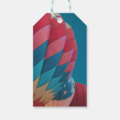 hete luchtballon cadeaulabel (Achterkant)