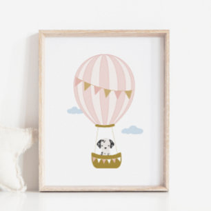 Hete Luchtballon Dalmatische Kwekerij & Kinder Pos Poster
