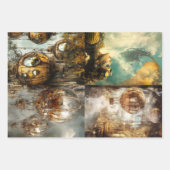 Hete Luchtballon Design & Steampunk Inpakpapier Vel (Voorkant 2)