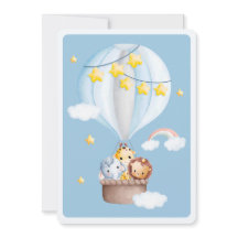Hete Luchtballon Dieren Baby Boy Baby shower