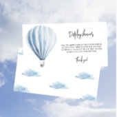 Hete luchtballon - display douche informatiekaartje