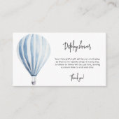 Hete luchtballon - display douche informatiekaartje (Voorkant)