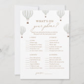 Hete Luchtballon Douche Wat is er op uw telefoon s Kaart (Voorkant)