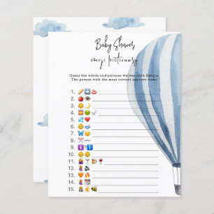Hete luchtballon - Emoji afbeelding spel baby show